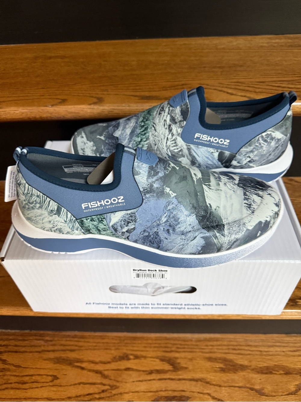Drydock Fishooz  Slip-On Water-proof Shoes in Blue/Gray